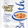 Fancy Feast Classic Broths with Tuna, Shrimp & Whitefish Wet Cat Food, 1.4-oz pouch, case of 16