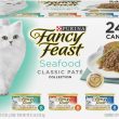 Purina Fancy Feast Pate Wet Cat Food Variety Pack, Seafood Classic Pate Collection - (24) 3 oz. Cans
