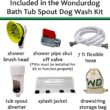 Wondurdog Bathtub Spout Dog Wash Kit
