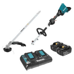 Makita XUX01M5PT 18-Volt X2 (36-Volt) LXT Lithium-Ion Brushless Couple Shaft Power Head Kit with Trimmer Attachment (5.0Ah)