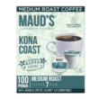 Maud's Kona Coffee Blend (Kona Coast), 100ct. Solar Energy Produced Recyclable Single Serve Medium Dark Roast Kona Coffee Pods