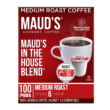 Maud's Medium Dark Roast Coffee (In The House Blend), 100ct. Solar Energy Produced Recyclable Single Serve Medium Dark Roast Coffee Pods