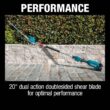 Makita XNU01T 18-Volt LXT Lithium-Ion Brushless 20 in. Articulating Pole Hedge Trimmer Kit (5.0 Ah)