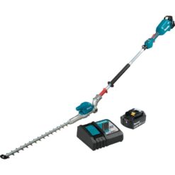 Makita XNU01T 18-Volt LXT Lithium-Ion Brushless 20 in. Articulating Pole Hedge Trimmer Kit (5.0 Ah)