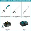 Makita XUX02SM1X4 18V LXT Lithium-Ion Brushless Cordless Couple Shaft Power Head Kit w/String Trimmer & 10 in. Pole Saw Attachments 4.0Ah