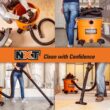 RIDGID HD1640 16 Gal. 5.0-Peak HP NXT Wet/Dry Shop Vacuum with Filter, Hose and Accessories