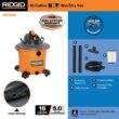 RIDGID HD1640 16 Gal. 5.0-Peak HP NXT Wet/Dry Shop Vacuum with Filter, Hose and Accessories