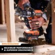 RIDGID R9208 18V Brushless Cordless 2-Tool Combo Kit with Hammer Drill, Impact Driver, (2) Batteries, Charger, and Bag