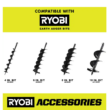 RYOBI RY40701BTLVNM 40V HP Brushless Cordless Earth Auger with 8 in. Bit (Tool Only)