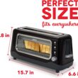 Dash Clearview Toaster, Black
