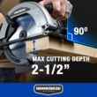Hammerhead HACS120 12-Amp 7-1/4 Inch Circular Saw with Saw Blade