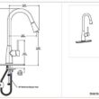 Hardware House LLC Single Handle Gooseneck Style Kitchen Faucet, Satin Nickel