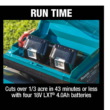 Makita XML03CM1 18 in. 18-Volt X2 (36-Volt) LXT Lithium-Ion Cordless Walk Behind Push Lawn Mower Kit with 4 Batteries (4.0 Ah)
