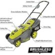 Sun Joe iON16LM 40-Volt 16-Inch Brushless Cordless Lawn Mower, Kit (w/4.0-Ah Battery + Quick Charger)