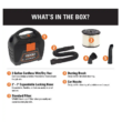 RIDGID WD0319 3 Gal. 18-Volt Cordless Handheld Wet/Dry Shop Vacuum (Tool Only) with Filter, Expandable Hose and Accessories RIDGID WD0319 3 Gal. 18-Volt Cordless Handheld Wet/Dry Shop Vacuum (Tool Only) with Filter, Expandable Hose and Accessories
