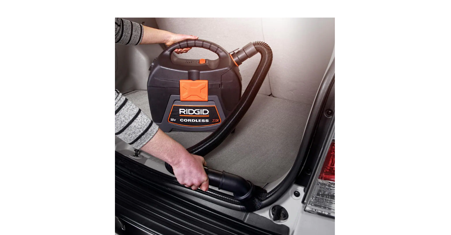 RIDGID WD0319 3 Gal. 18-Volt Cordless Handheld Wet/Dry Shop Vacuum (Tool Only) with Filter, Expandable Hose and Accessories RIDGID WD0319 3 Gal. 18-Volt Cordless Handheld Wet/Dry Shop Vacuum (Tool Only) with Filter, Expandable Hose and Accessories - Image 10