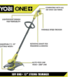 RYOBI P20150VNM ONE+ 18V 13 in. Cordless Battery String Trimmer with 2.0 Ah Battery and Charger