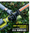 RYOBI RY40640 40V HP Brushless 26 in. Cordless Battery Hedge Trimmer with 2.0 Ah Battery and Charger