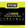 RYOBI PCL1600K2 ONE+ 18V Cordless 6-Tool Combo Kit with 1.5 Ah Battery, 4.0 Ah Battery, and Charger