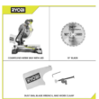 RYOBI Miter Saw TS1346 10 in. Compound with LED