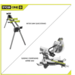 RYOBI Miter Saw TSS103-A18MS01G 15 Amp 10 in. Sliding Compound and Universal QUICKSTAND RYOBI Miter Saw TSS103-A18MS01G 15 Amp 10 in. Sliding Compound and Universal QUICKSTAND