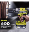 RYOBI P262K1 ONE+ HP 18V Brushless Cordless Impact Wrench Kit