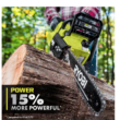 RYOBI RY405100 40V HP Brushless 14 in. Electric Cordless Chainsaw with 4.0 Ah Battery and Charger