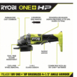 RYOBI PBLAG01B ONE+ HP 18V Brushless Cordless 4-1/2 in. Angle Grinder (Tool Only)