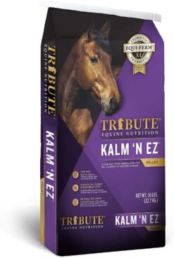 TRIBUTE Kalmbach Feeds Kalm 'N Ez Pellets for Horse, 50 lb