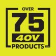 RYOBI RY40630 40V 18 in. Cordless Battery Pole Hedge Trimmer with 2.0 Ah Battery and Charger
