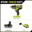 RYOBI PBLIW01K1 ONE+ 18V Brushless Cordless 4-Mode 1/2 in. Impact Wrench Kit with 4.0 Battery and Charger