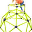 Eezy Peezy Monkey Bars Climbing Tower - Active Outdoor Fun for Kids Ages 3 to 8 Years Old, Green/Blue