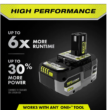 RYOBI PBP007 ONE+ 18V 6.0 Ah Lithium-Ion HIGH PERFORMANCE Battery