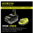 RYOBI P20018BTLVNM ONE+ 18V 13 in. Cordless Battery String Trimmer/Edger (Tool Only)