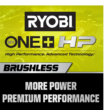 RYOBI Reciprocating Saw PBLRS01K1 ONE+ HP 18V Brushless Cordless with 4.0 Ah HIGH PERFORMANCE Battery and Charger