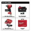 Milwaukee 2760-22 M18 FUEL SURGE 18V Lithium-Ion Brushless Cordless 1/4 in. Hex Impact Driver Compact Kit with Two 5.0 Ah Batteries