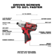 Milwaukee 2462-20 M12 12V Lithium-Ion Cordless 1/4 in. Hex Impact Driver (Tool-Only)