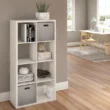ClosetMaid 57.95-in H x 29.87-in W x 13.5-in D Bleached Walnut Wood Laminate 8 Cube Organizer