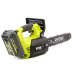 RYOBI RY40590 40V HP Brushless 12 in. Top Handle Cordless Battery Chainsaw with 4.0 Battery and Charger