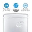 NewAir 28-lb Drop-Down Door Portable/Countertop Bullet Ice Maker (Silver)