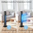 PELONIS 42’’ Oscillating Tower Fan with Aromatherapy Diffuser, Remote Control, Black
