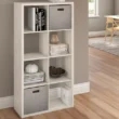 ClosetMaid 57.95-in H x 29.87-in W x 13.5-in D Bleached Walnut Wood Laminate 8 Cube Organizer