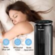 PELONIS 42’’ Oscillating Tower Fan with Aromatherapy Diffuser, Remote Control, Black