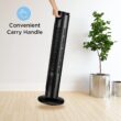 PELONIS 42’’ Oscillating Tower Fan with Aromatherapy Diffuser, Remote Control, Black