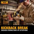 DEWALT DCG413B XR 4.5-in 20-volt Max-Amp Paddle Switch Brushless Cordless Angle Grinder