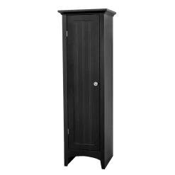 OSHOME and Office One Door Kitchen Black storage pantry
