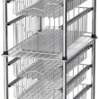 Simple Houseware Stackable 3 Tier Sliding Basket Organizer Drawer, Chrome
