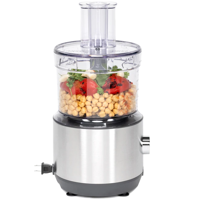 GE Food Processor | 12 Cup | Complete With 3 Feeding Tubes, Stainless Steel Mixing Blade & Shredding Disc | 3 Speed | Great for Shredded Cheese, Chicken & More | Kitchen Essentials | 550 Watts GE Food Processor | 12 Cup | Complete With 3 Feeding Tubes, Stainless Steel Mixing Blade & Shredding Disc | 3 Speed | Great for Shredded Cheese, Chicken & More | Kitchen Essentials | 550 Watts - Image 2