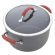 Rachael Ray 87630 12pc Cucina Piece Hard-Anodized Cookware Set, Red
