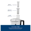 GE Food Processor | 12 Cup | Complete With 3 Feeding Tubes, Stainless Steel Mixing Blade & Shredding Disc | 3 Speed | Great for Shredded Cheese, Chicken & More | Kitchen Essentials | 550 Watts GE Food Processor | 12 Cup | Complete With 3 Feeding Tubes, Stainless Steel Mixing Blade & Shredding Disc | 3 Speed | Great for Shredded Cheese, Chicken & More | Kitchen Essentials | 550 Watts
